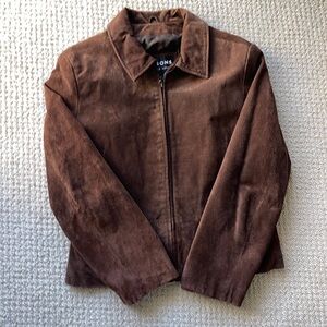Vintage 90s Wilson’s chocolate brown suede jacket